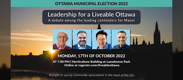 Leadership for a Liveable Ottawa – Débat des candidats à la mairie