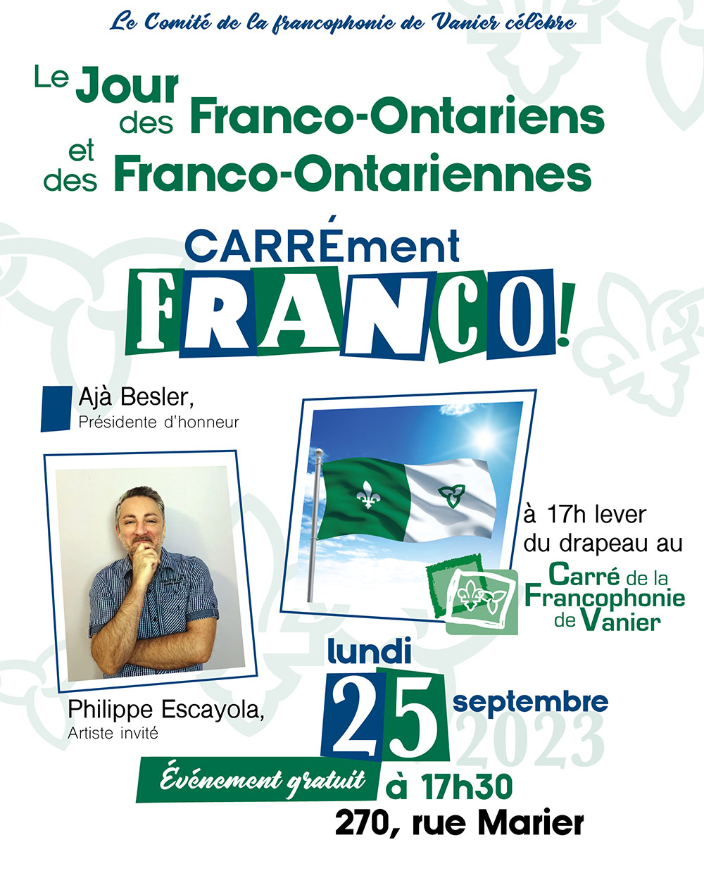 Le jour des Franco-Ontariens et des Franco-Ontariennes — le lundi 25 septembre 2023